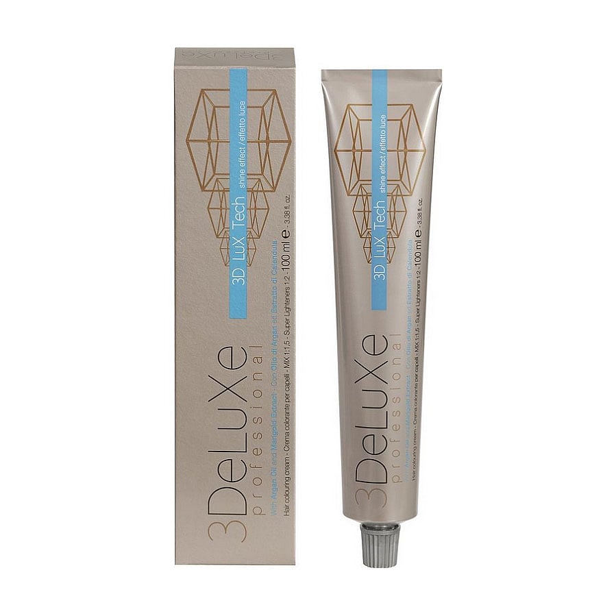 Крем-фарба для волосся 3DeLuXe Tech Hair Colouring Cream 4.52 Каштановий шоколадний червоне дерево, 100 мл